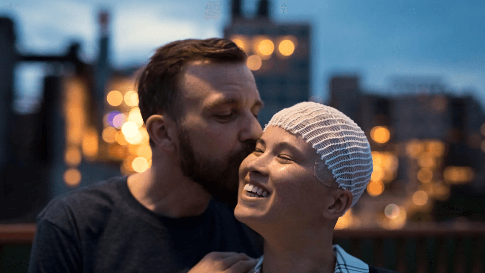 Novocure home page hero banner featuring innovative cancer treatment technology